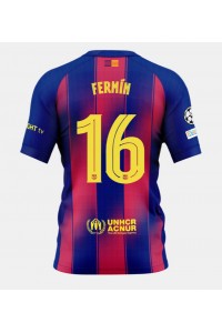 Barcelona Fermin Lopez #16 Fotballdrakt Hjemme Klær 2025-26 Korte ermer